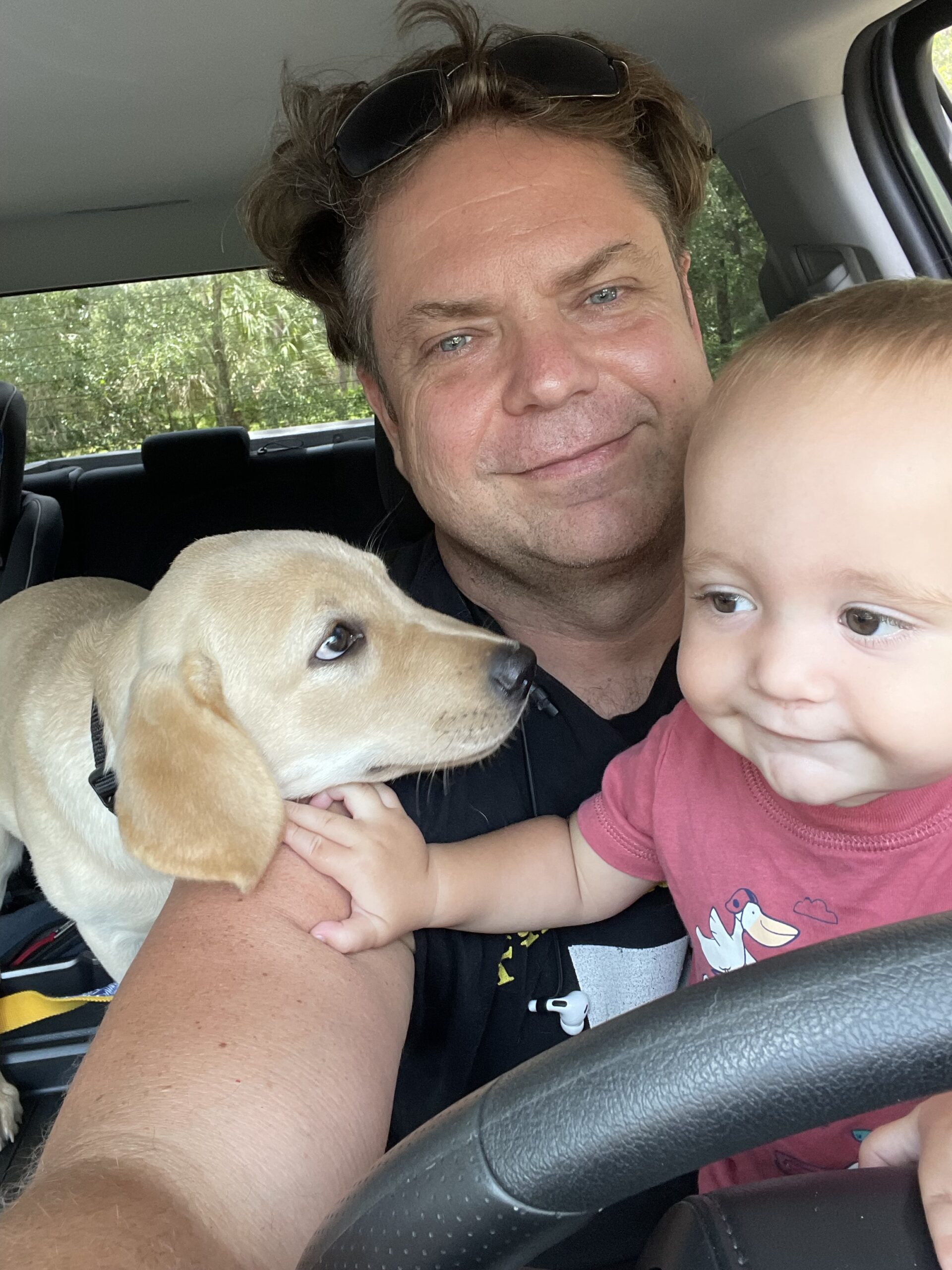 Borosky Labrador outdoors getting daily exercise in Sanford FL