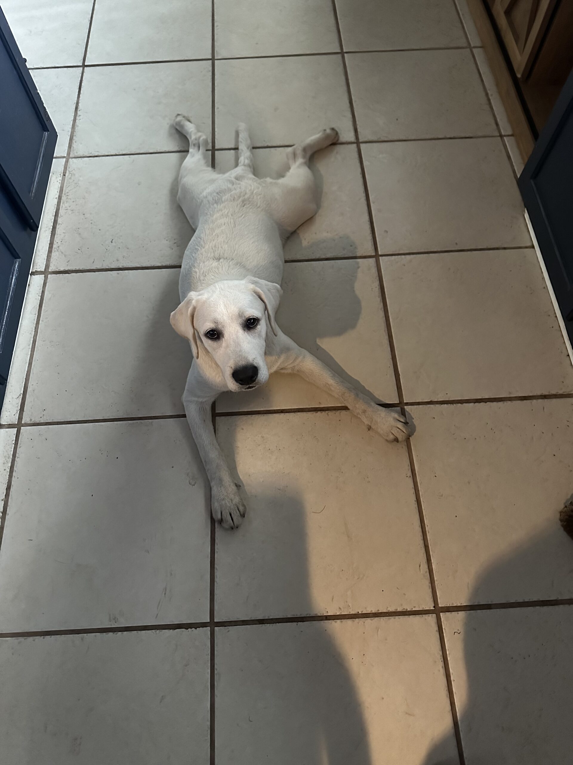 Luna as a teenager covered in mud